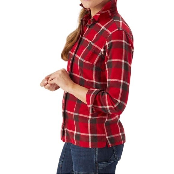 Duluth Women's Free Swingin' Flannel Shirt Size XS - Picture 3 of 8
